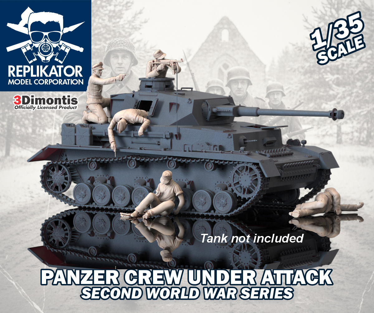 1/35 Panzer Crew Under Attack - Second World War Series