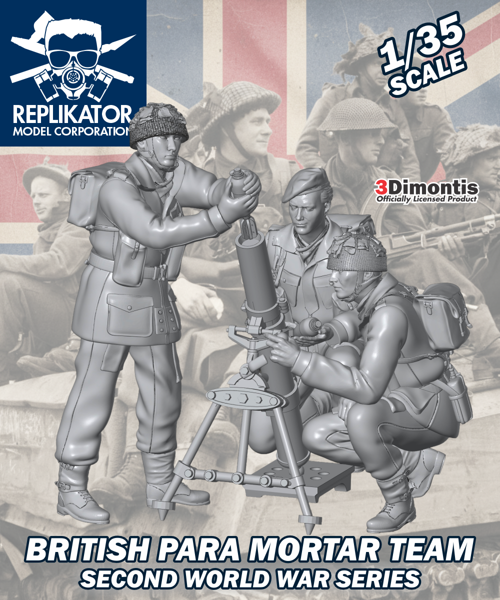 1/35 British Para Mortar Team - Second World War Series
