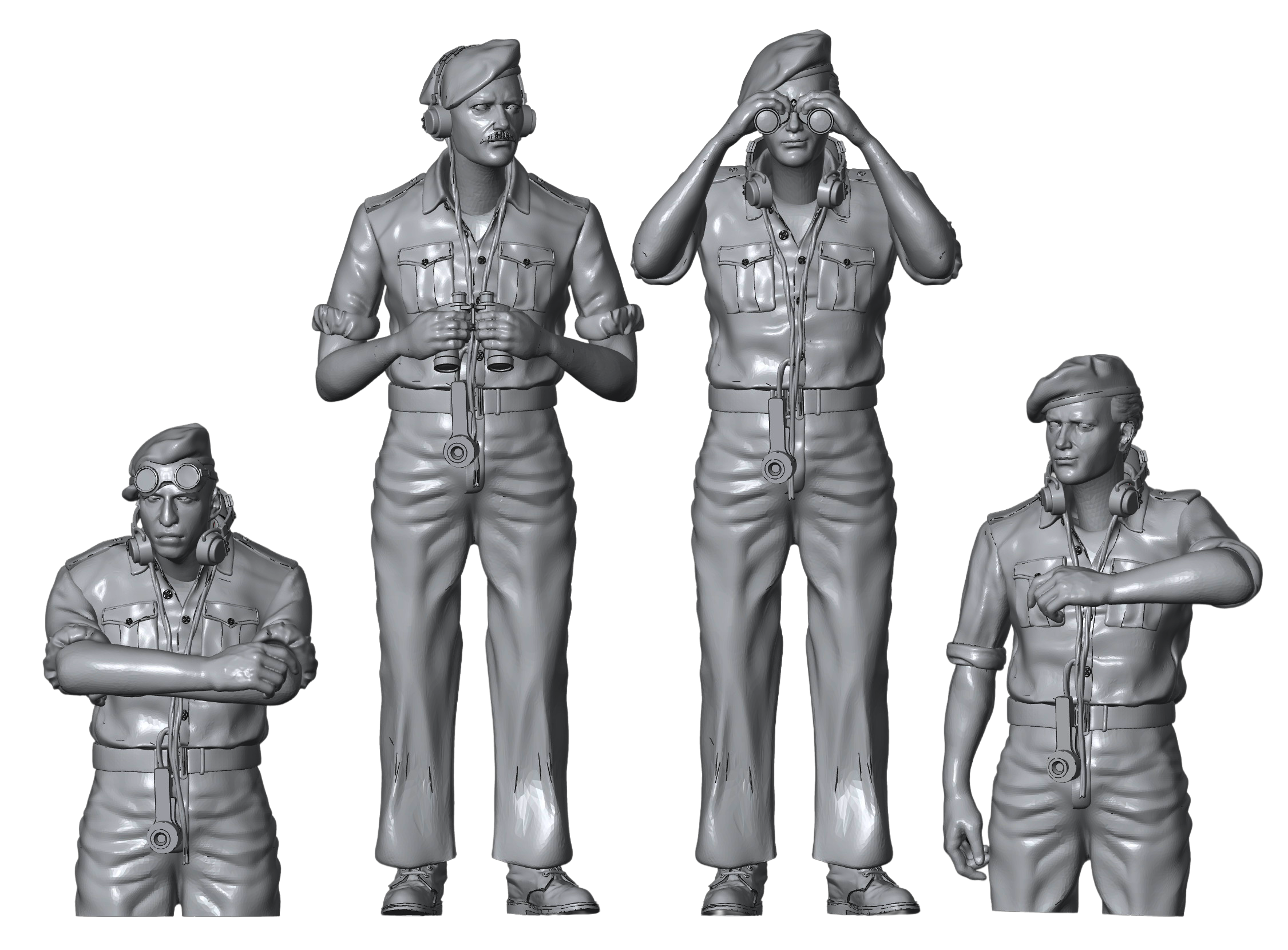 1/35 Scale British Commonwealth Tank Crew (Africa - Sicily - Italy)