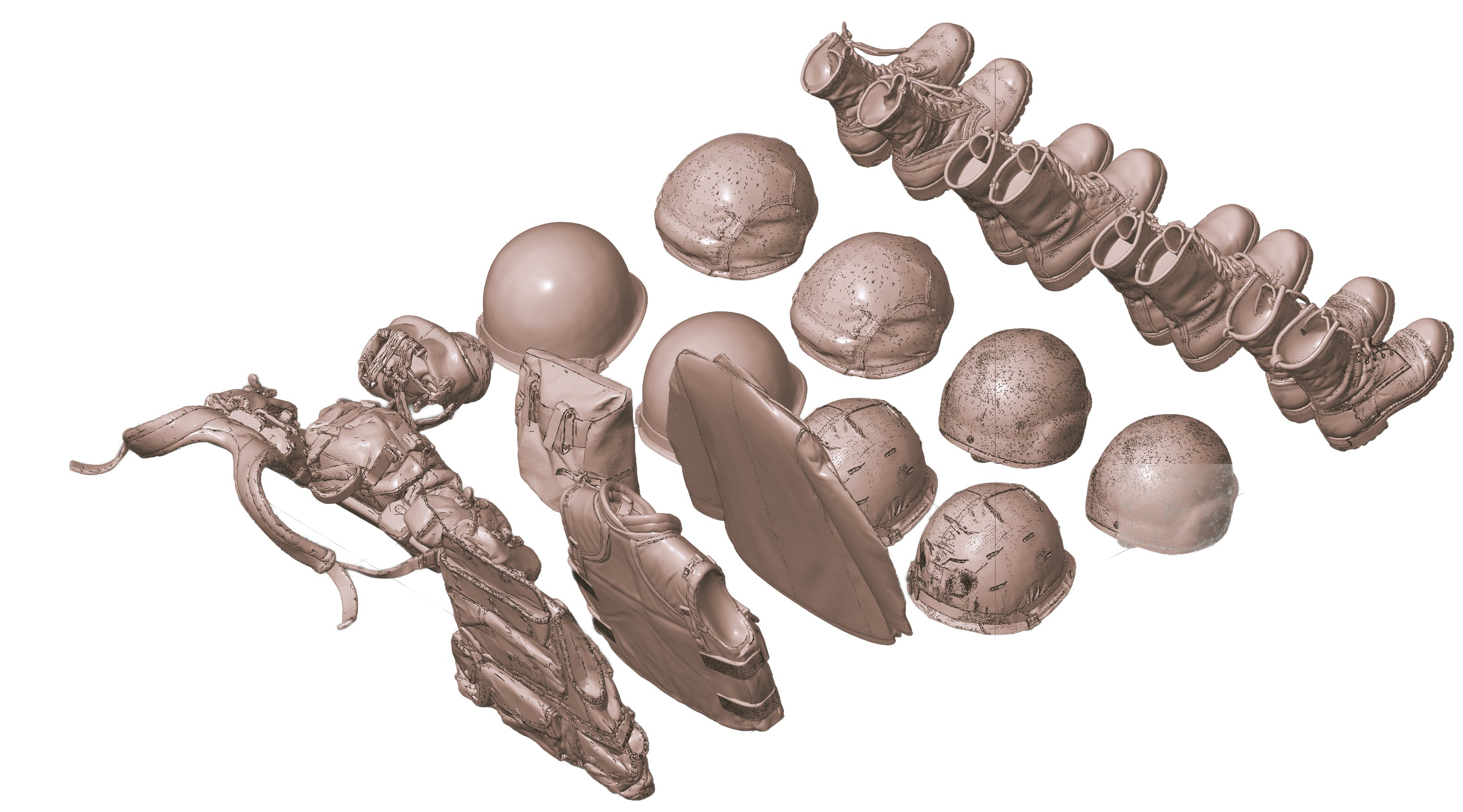 1/35 Scale Canadian 82 Pattern Personal Gear Set