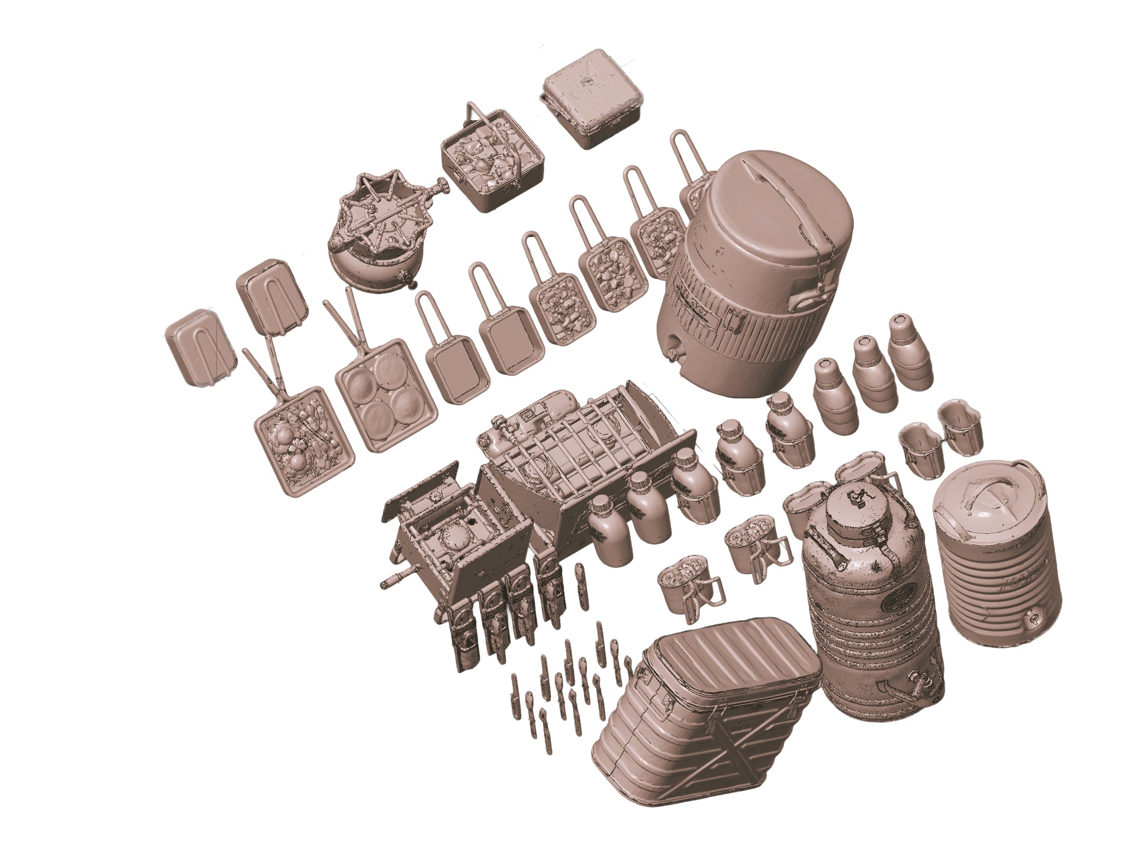 1/35 Scale Canadian Army Field Cooking Gear (1960s–1990s)