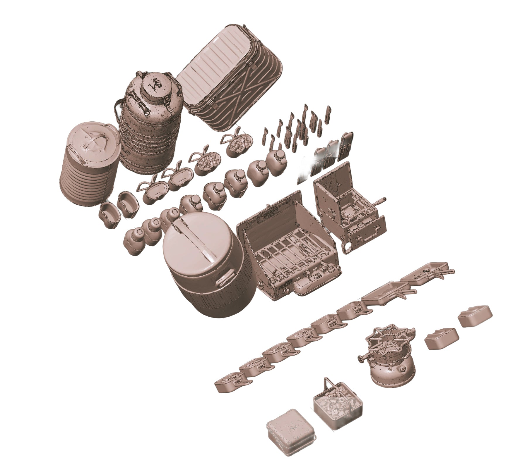 1/35 Scale Canadian Army Field Cooking Gear (1960s–1990s)