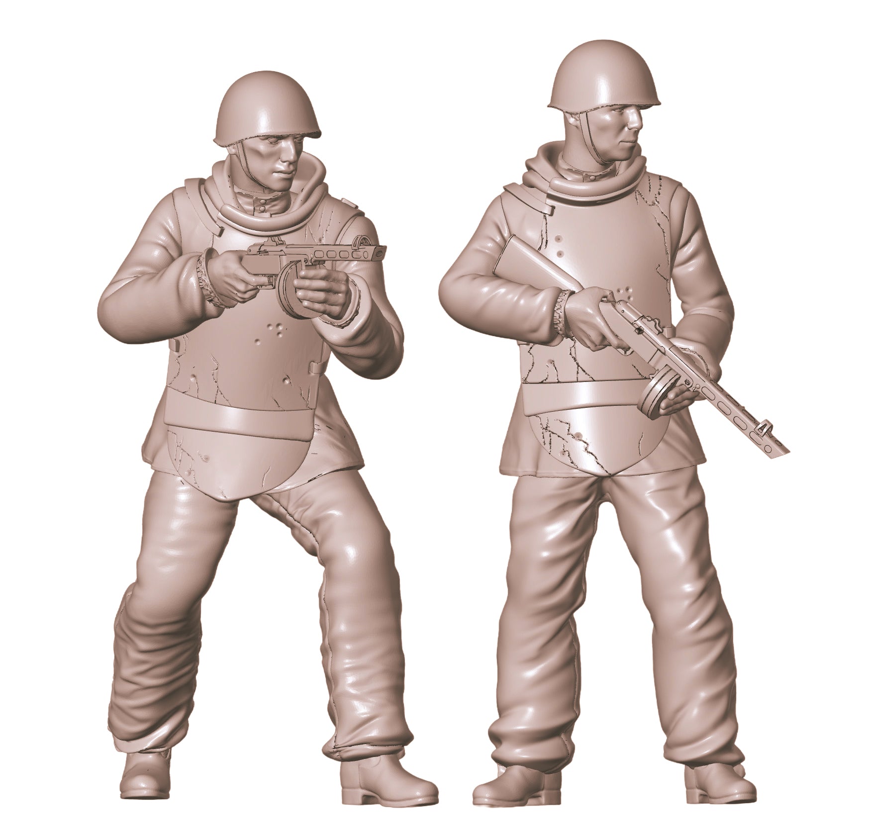 1/35 Scale Soviet Assault Infantry (Set #2) - WWII