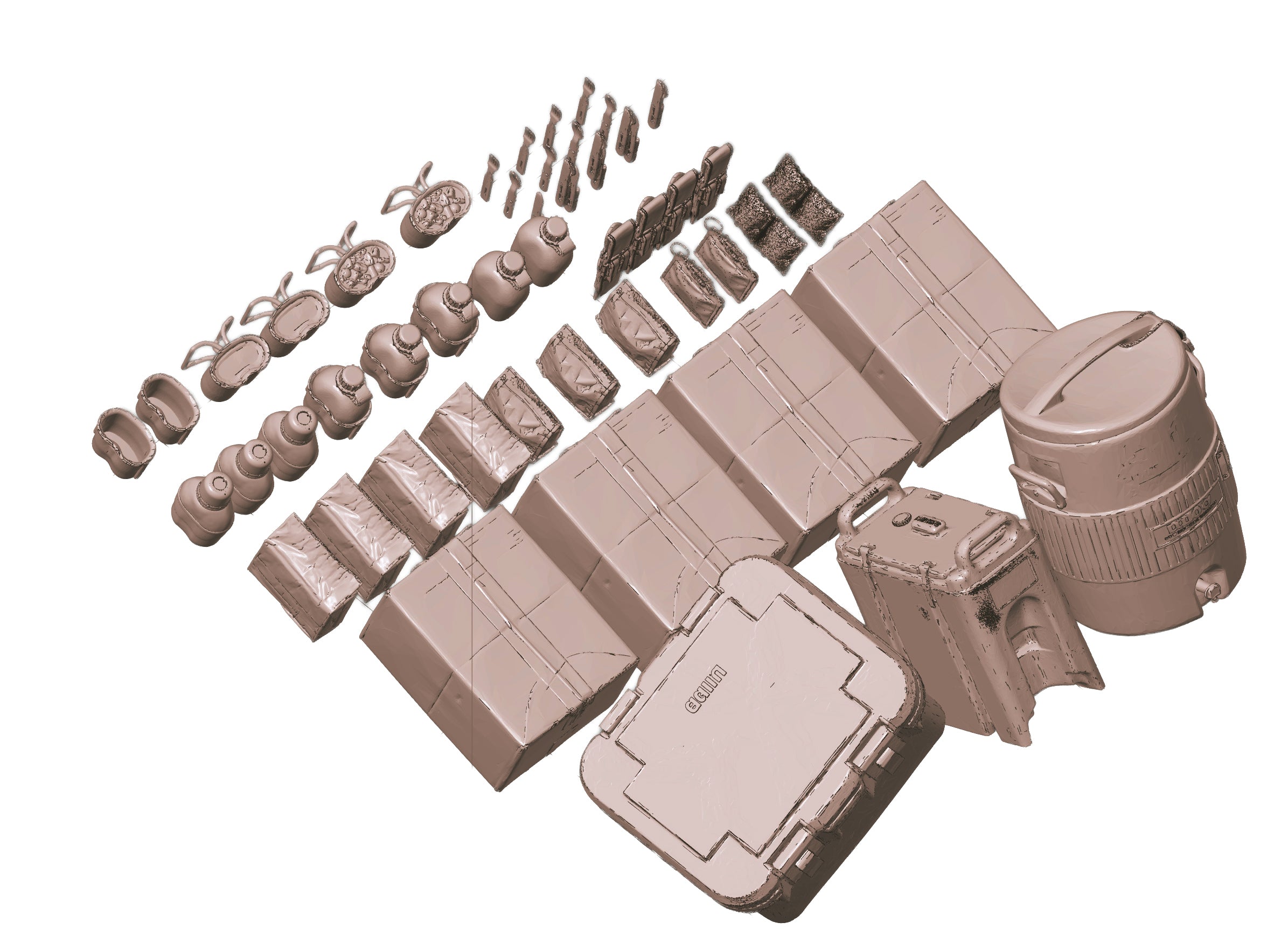 1/35 Scale Canadian Army IMPs (Individual Meal Packs) Set