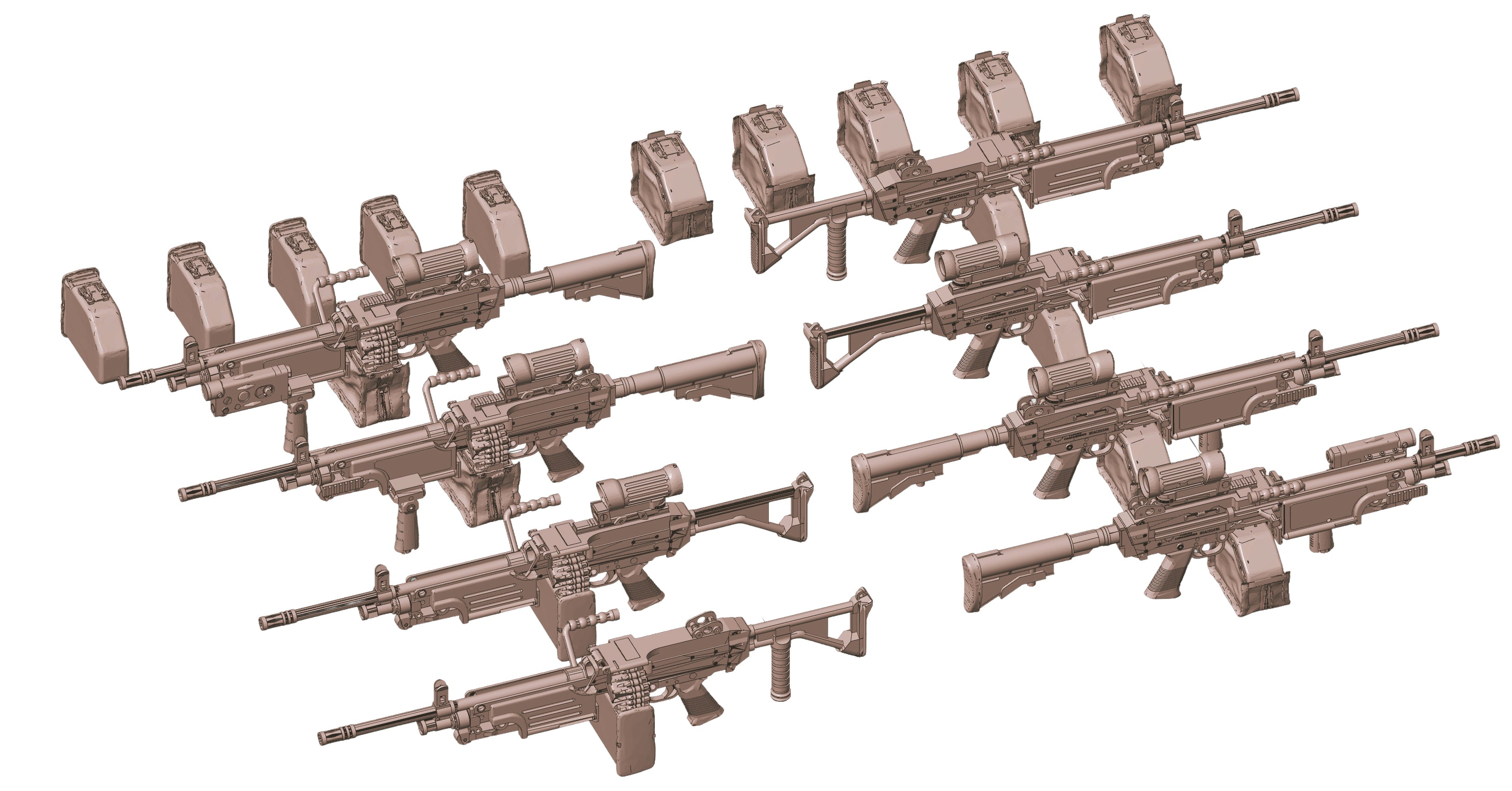 1/35 Scale Canadian C9 LMG Family: C9, C9A1 & C9A2 Set