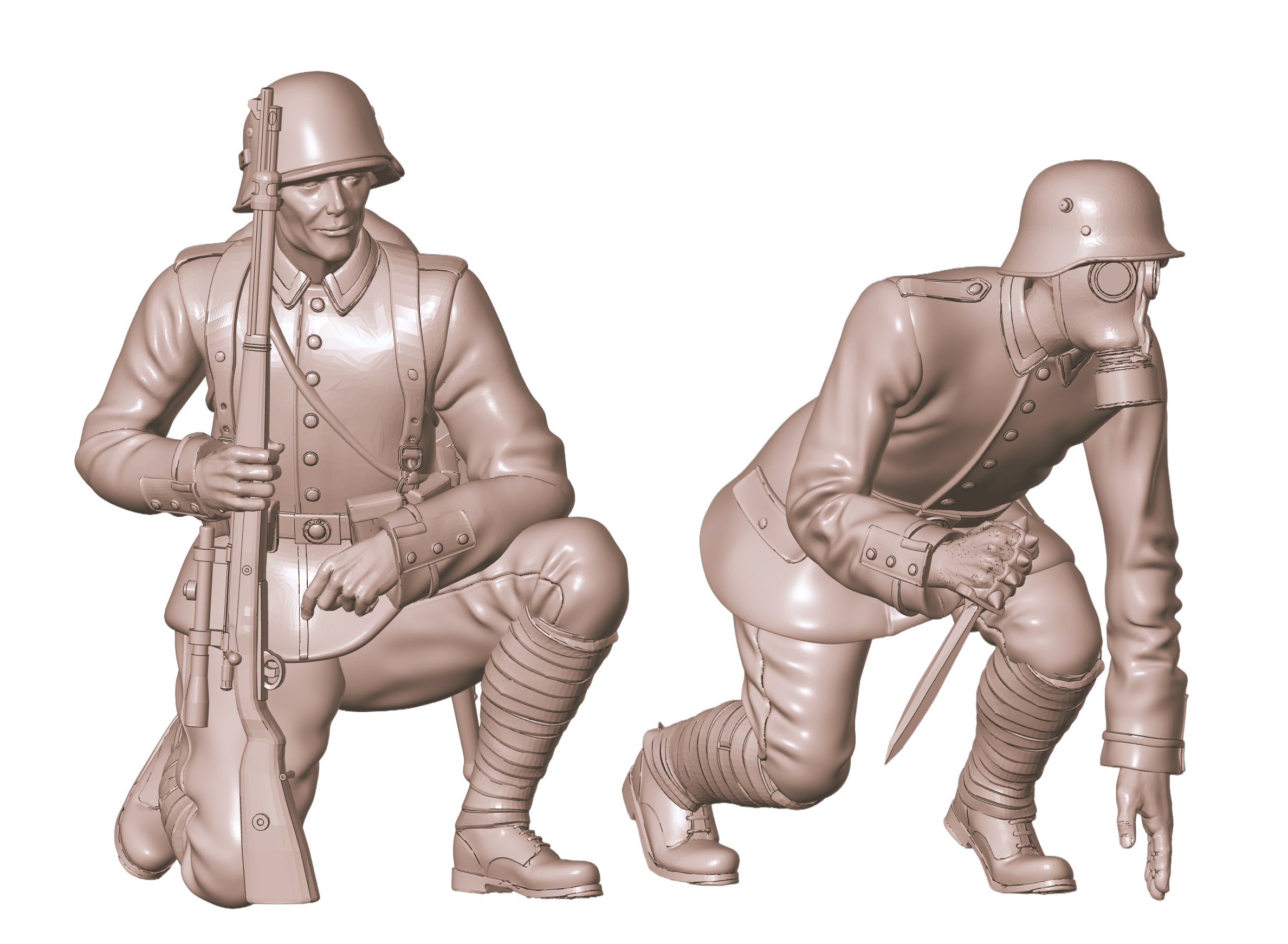 1/35 Scale German Trench Raiders (Set #2)