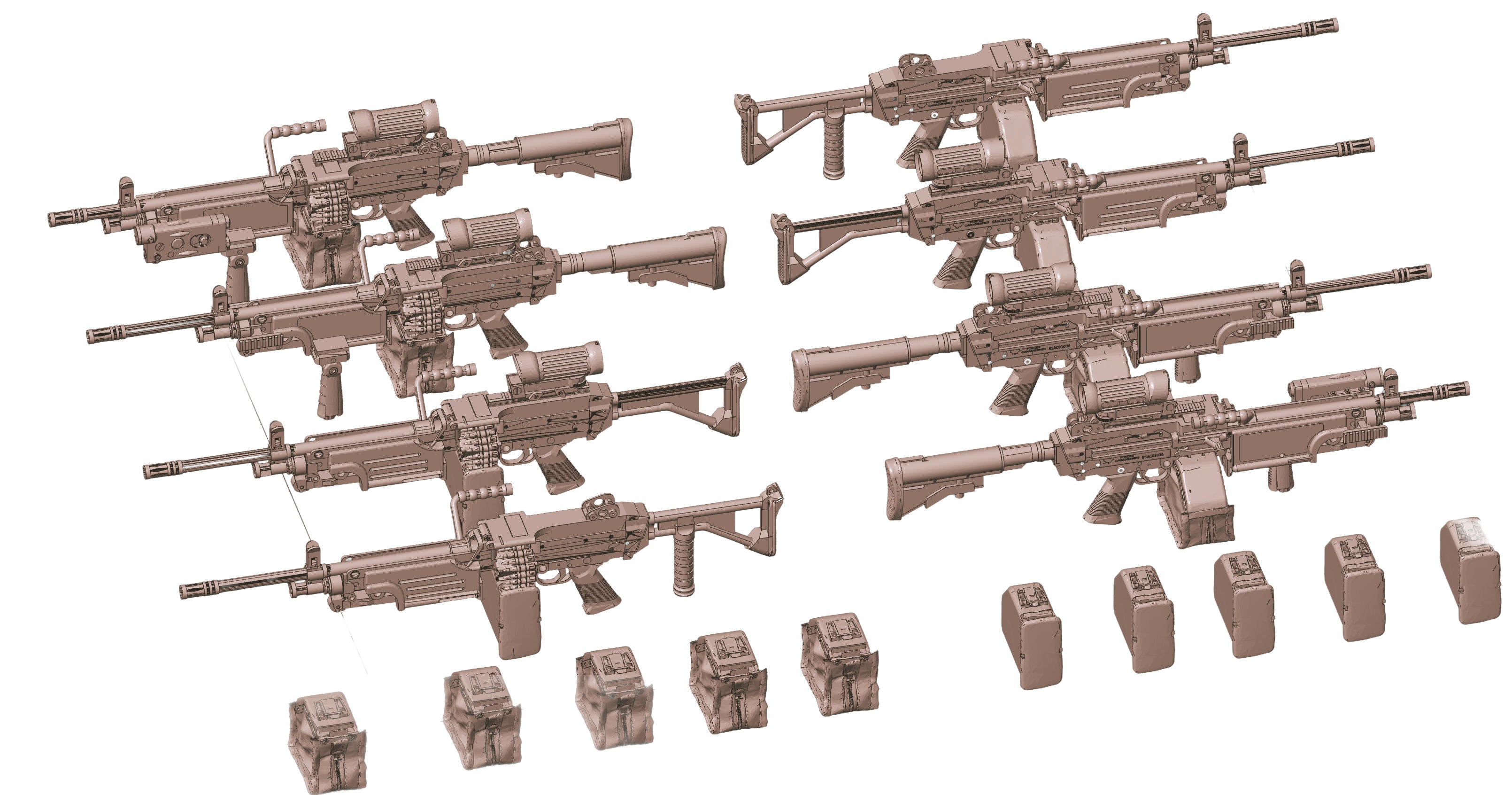 1/35 Scale Canadian C9 LMG Family: C9, C9A1 & C9A2 Set