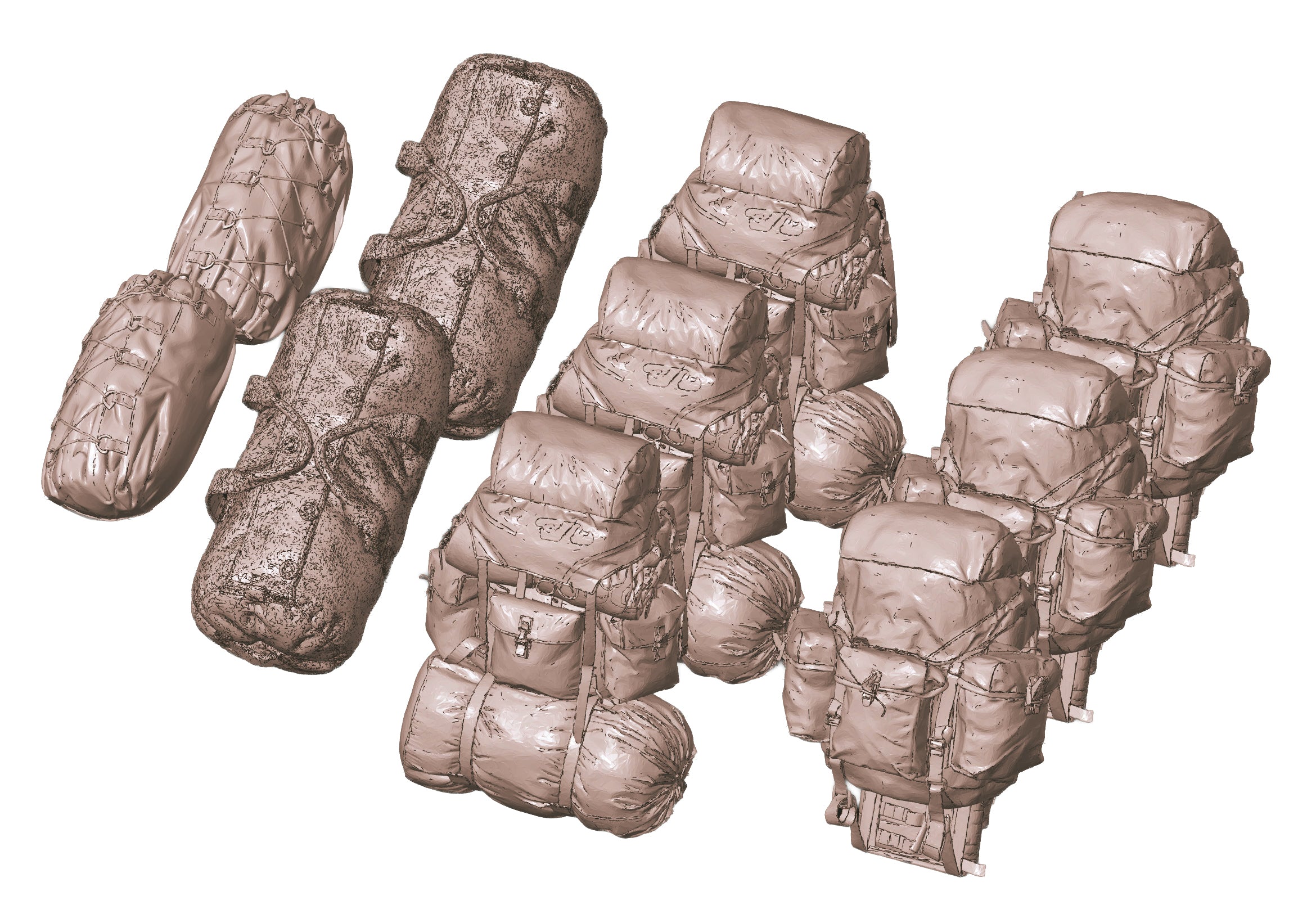 1/35 Scale Canadian 82 Pattern Rucksack & Stowage Set