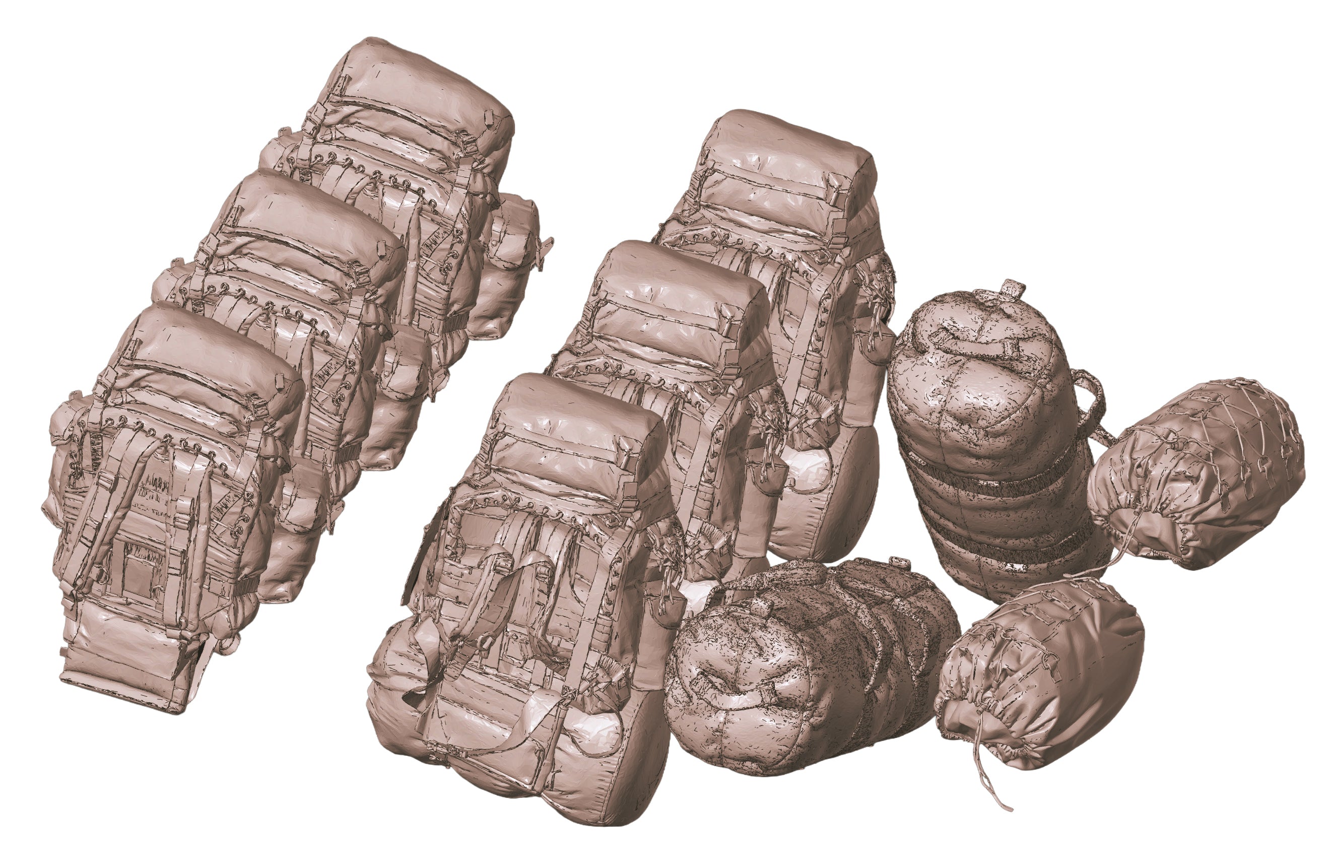 1/35 Scale Canadian 82 Pattern Rucksack & Stowage Set