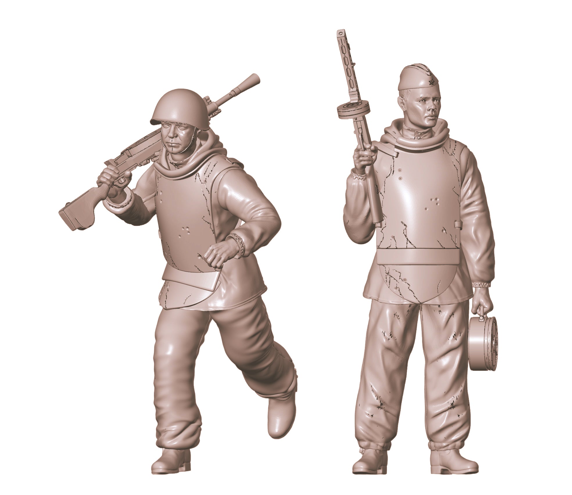 1/35 Scale Soviet Assault Infantry (Set #1) - WWII