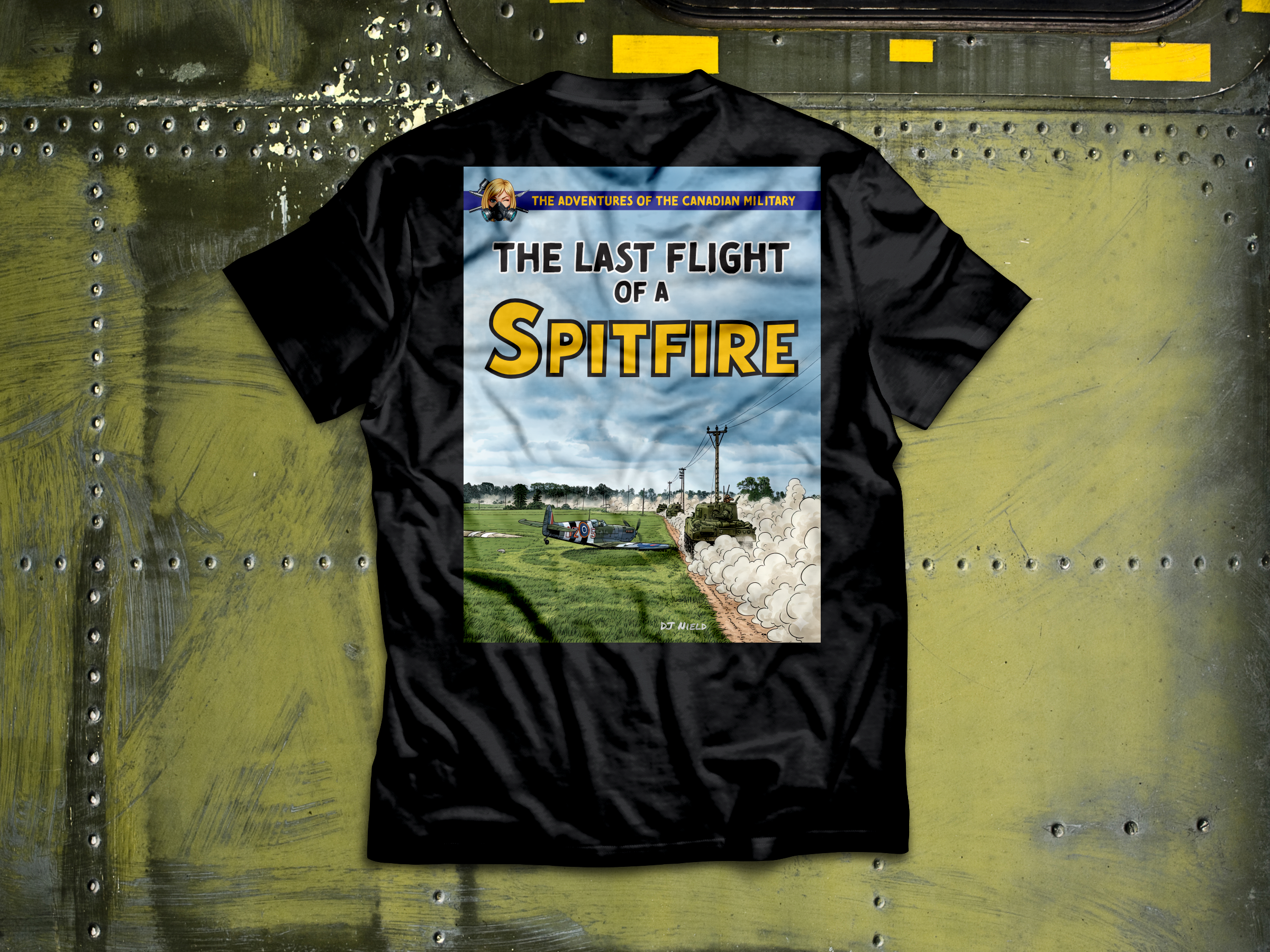 "The Last Flight of a Spitfire" Graphic Tee (Black)
